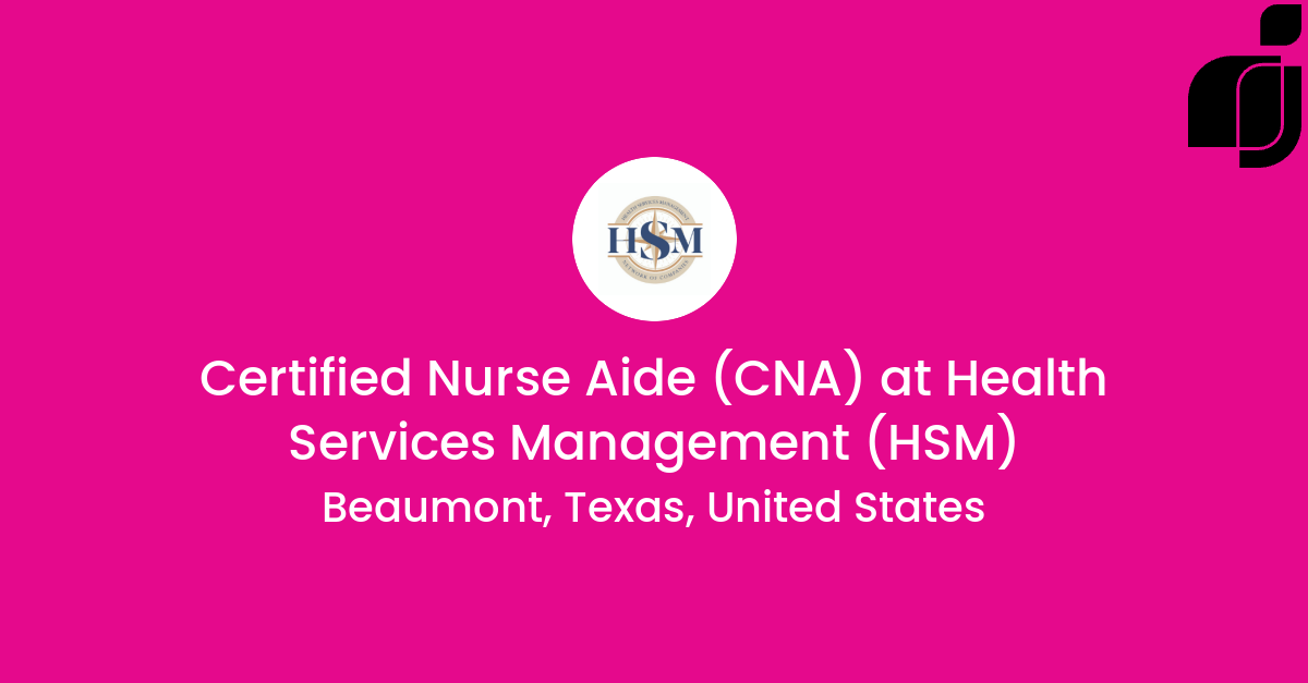 Certified Nurse Aide CNA in Beaumont Texas United States at