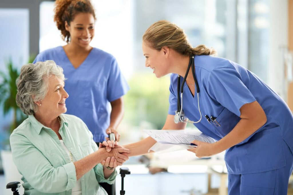 How To Become A Charge Nurse IntelyCare   Charge Nurse Interacting With Patient 1024x684 