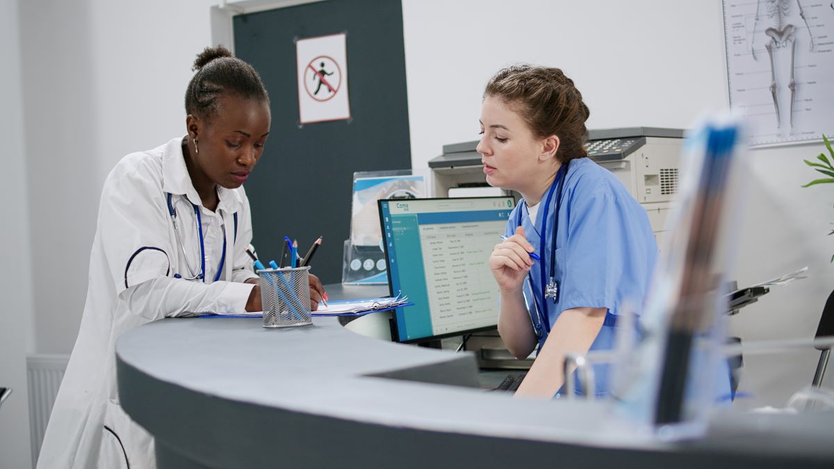 A physician and a nurse discuss ways to improve quality at their facility.