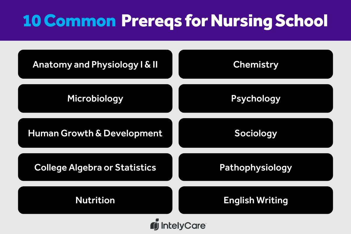 what are the prerequisites for nursing major