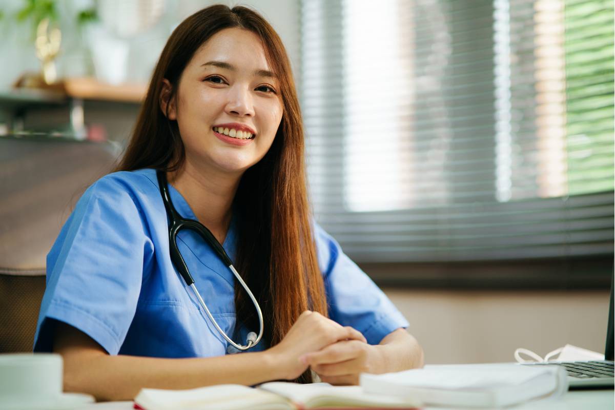 A nurse studies for a CRNO certification exam.