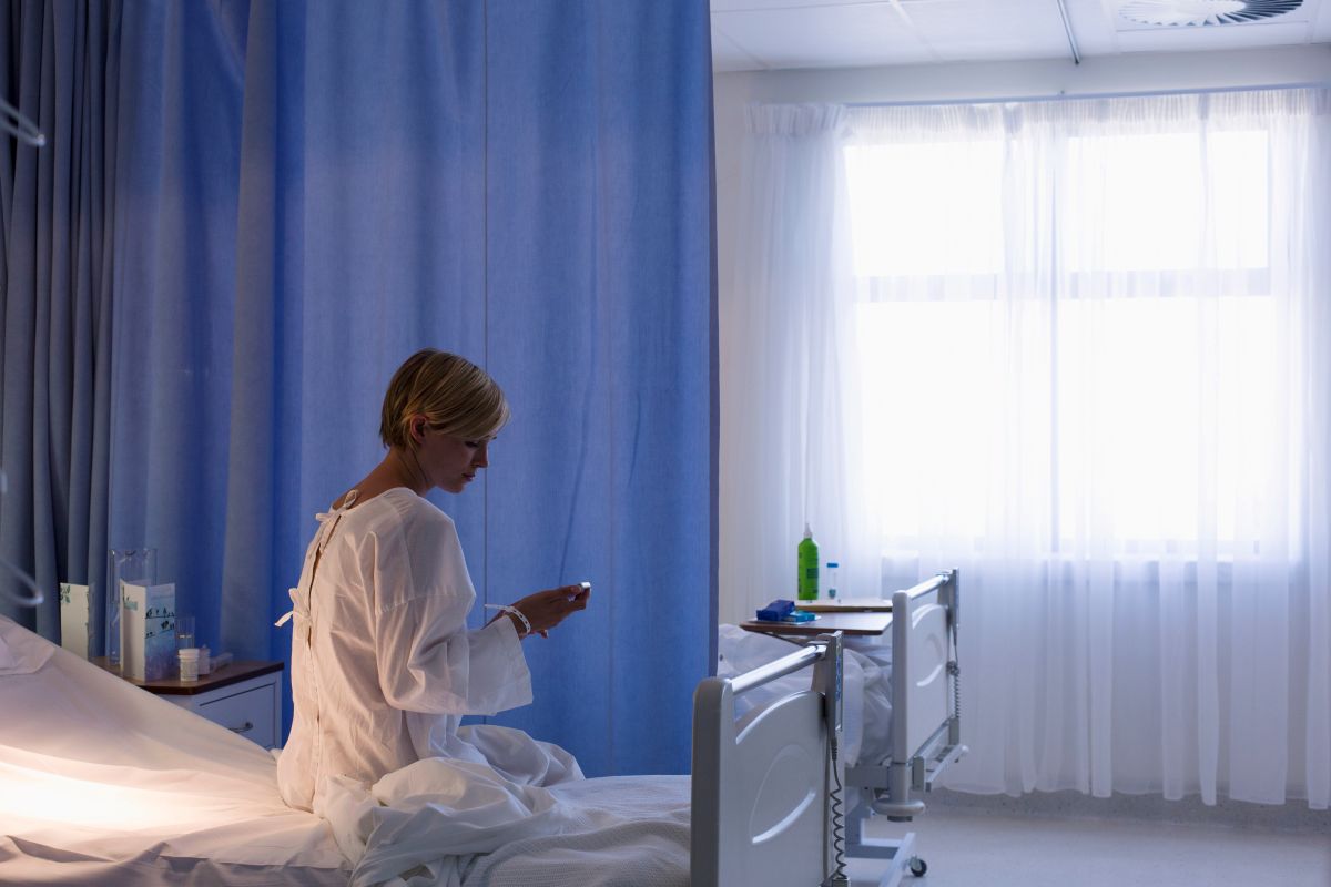 Privacy screens are one way to respect patient modesty concerns.